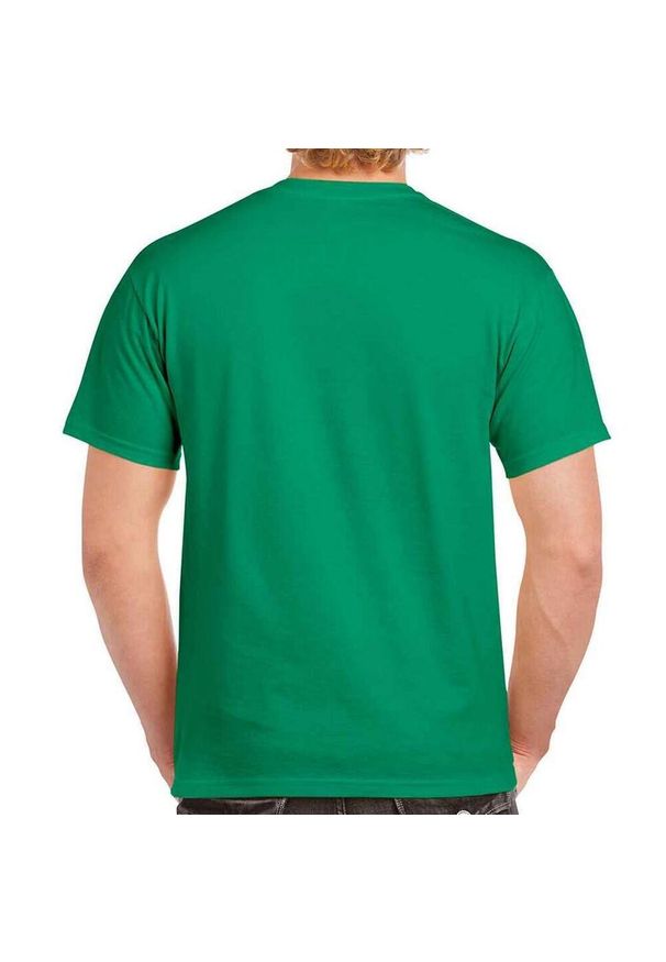 GILDAN - Ultra Bawełniana Koszulka Unisex Dla Dorosłych. Kolor: zielony. Materiał: bawełna