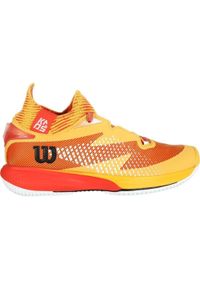 Buty tenisowe męskie Wilson Kaos Rapide SFT. Kolor: wielokolorowy, pomarańczowy, żółty. Sport: tenis