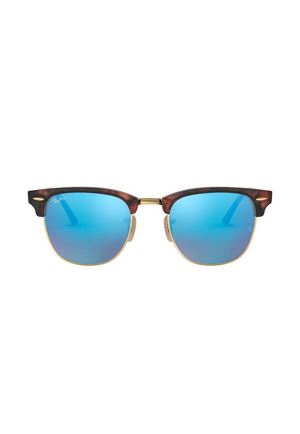 Ray-Ban - Okulary Clubmaster. Kolor: brązowy