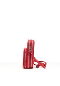 Big Star Accessories - Czerwona Torebka Big Star Damska Mała Saszetka. Kolor: czerwony. Materiał: skórzane. Styl: casual #6