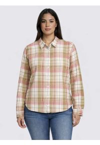 Big-Star - Koszula damska bawełniana w kratę różowo-zielona Cedi 600. Okazja: na co dzień. Kolor: różowy. Materiał: bawełna. Wzór: kolorowy. Styl: casual, klasyczny, retro, elegancki #6