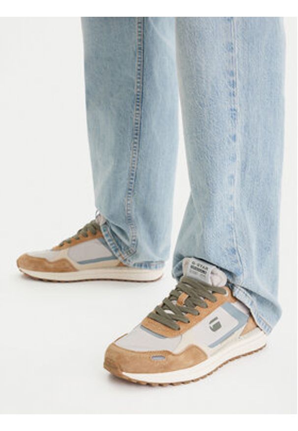 G-Star RAW - G-Star Raw Sneakersy EO-XAVI-01 Brązowy. Kolor: brązowy. Materiał: materiał