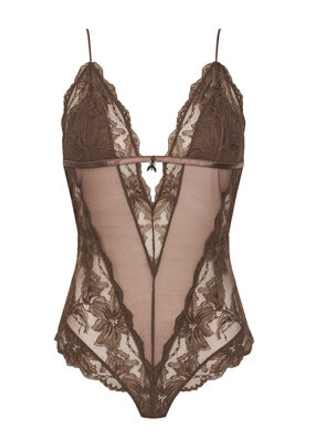 Patrizia Pepe Body 2I0143/A602-B825 Brązowy. Kolor: brązowy. Materiał: syntetyk
