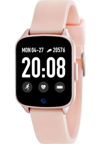 Smartwatch Rubicon KW17 Różowy (RNCE42RIBX01AX). Rodzaj zegarka: smartwatch. Kolor: różowy #1