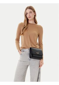 Liu Jo Torebka Ecs M Crossbody AF5152 E0058 Czarny. Kolor: czarny. Materiał: skórzane