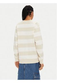 Tommy Jeans Bluza Ess Logo DW0DW19041 Beżowy Relaxed Fit. Kolor: beżowy. Materiał: bawełna #5