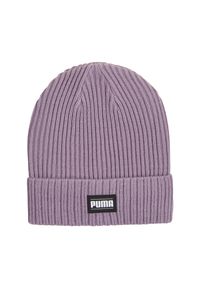 Klasyczna czapka prążkowana Puma. Kolor: fioletowy. Materiał: prążkowany. Sezon: zima. Styl: klasyczny #1