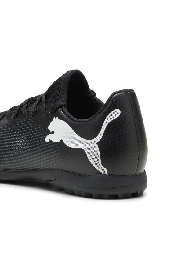 Buty piłkarskie męskie Puma Future 7. Kolor: biały, wielokolorowy, czarny. Materiał: materiał, syntetyk, tkanina. Szerokość cholewki: normalna. Sport: piłka nożna