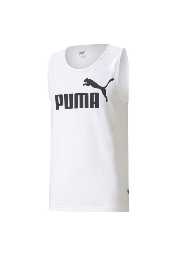 Podkoszulek Puma Ess Tank, Mężczyźni. Kolor: biały, czarny, wielokolorowy. Materiał: bawełna, materiał