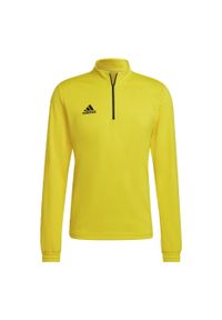 Bluza piłkarska męska Adidas Entrada 22 Training Top. Kolor: wielokolorowy, czarny, żółty. Sport: piłka nożna