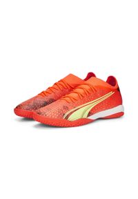 Buty piłkarskie męskie Puma Ultra Match IT. Zapięcie: sznurówki. Kolor: pomarańczowy, wielokolorowy, czarny. Materiał: materiał. Szerokość cholewki: normalna. Sport: piłka nożna #1