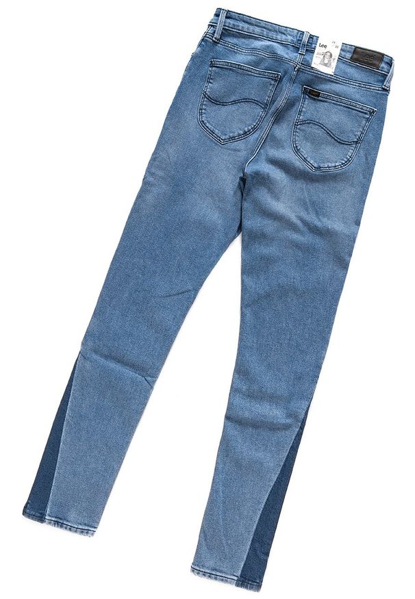 Lee - SPODNIE LEE DAMSKIE ELLY LT FINISH L305LTJT 112106111. Wzór: aplikacja