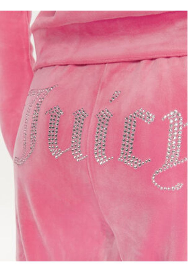 Juicy Couture Spodnie dresowe Tina JCAPW045 Różowy Regular Fit. Kolor: różowy. Materiał: syntetyk