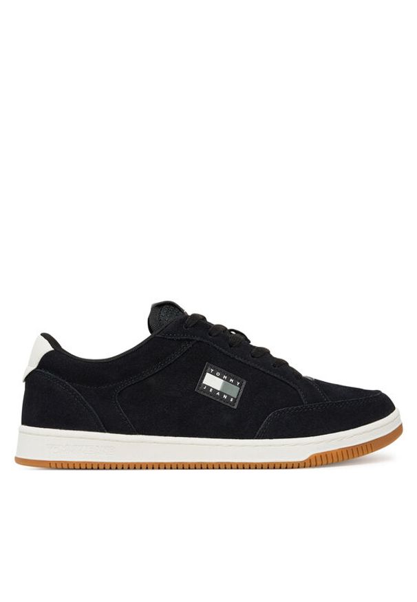 Tommy Jeans Sneakersy Tjm Cupsole Long Lace Skate EM0EM01602 Czarny. Kolor: czarny. Materiał: zamsz, skóra. Sport: skateboard