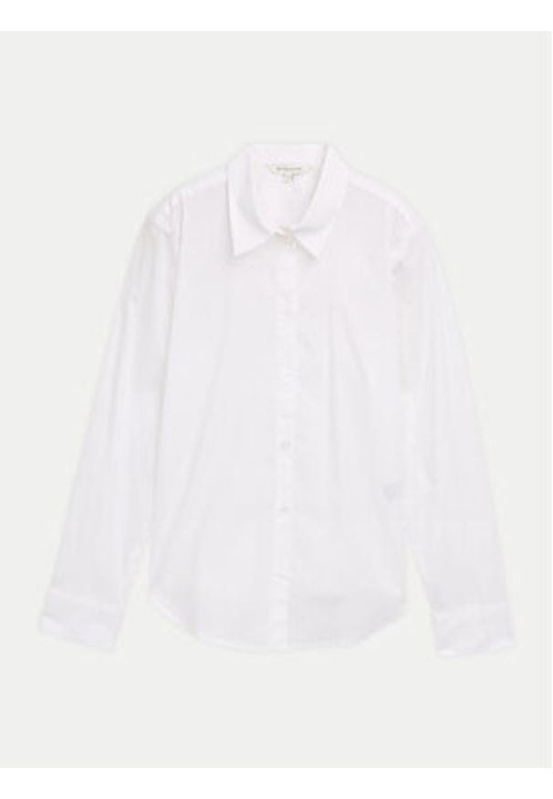 Tom Tailor Koszula 1045243 Biały Regular Fit. Kolor: biały. Materiał: bawełna