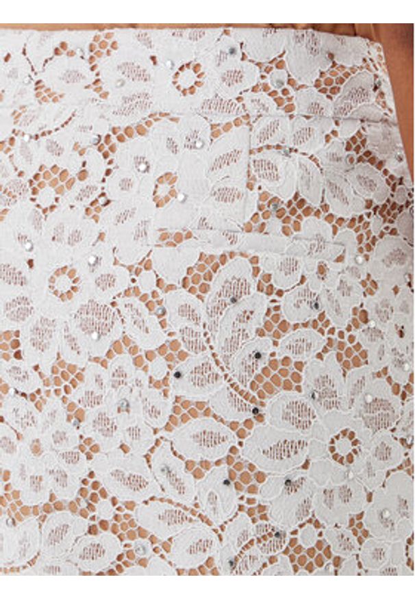 MICHAEL Michael Kors Spódnica mini MS570HIGTA Biały Regular Fit. Kolor: biały. Materiał: syntetyk