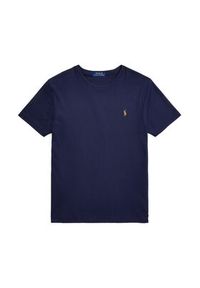 Polo Ralph Lauren T-Shirt 710740727 Granatowy Slim Fit. Typ kołnierza: polo. Kolor: niebieski. Materiał: bawełna #6