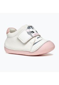 Buty dziecięce Geox Tutim. Kolor: biały, wielokolorowy, różowy