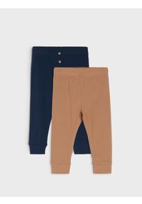 Sinsay - Legginsy 2 pack - granatowy. Kolor: niebieski