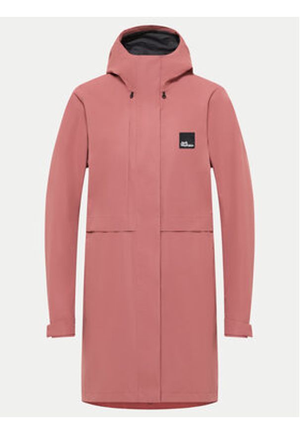 Jack Wolfskin Parka Terraview 2l A63830 Różowy Regular Fit. Kolor: różowy. Materiał: syntetyk