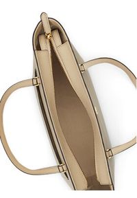 Lauren Ralph Lauren - LAUREN RALPH LAUREN Torebka 431924351004 Beżowy. Kolor: beżowy. Materiał: skórzane