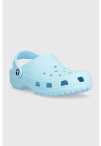 Crocs klapki Classic damskie kolor niebieski 10001 10001.411-411. Kolor: niebieski. Materiał: materiał. Wzór: gładki #5