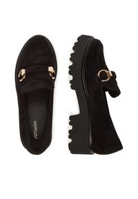 DeeZee Loafersy LE601-4 Czarny. Kolor: czarny. Materiał: materiał #3
