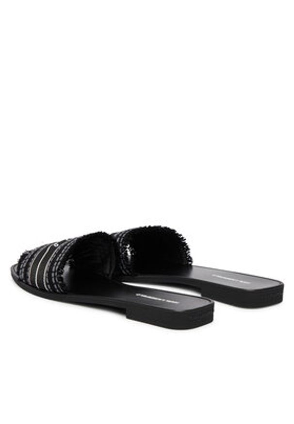 Karl Lagerfeld - KARL LAGERFELD Klapki Skoot III KL80411C Czarny. Kolor: czarny. Materiał: materiał