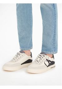 Calvin Klein Jeans Sneakersy Classic Cupsole Laceup Mix Lth YM0YM00713 Biały. Kolor: biały #5