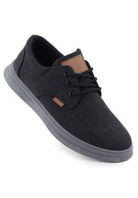Półbuty męskie casual tekstylne czarne Nowacki 1059-H. Okazja: na co dzień. Kolor: czarny. Materiał: materiał. Szerokość cholewki: normalna. Styl: casual #1