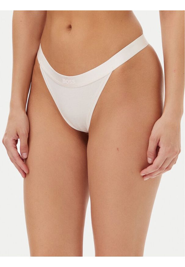 BOSS Stringi 50520398 Różowy. Kolor: różowy. Materiał: bawełna