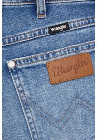 Wrangler jeansy WESTWARD WORN INDIGO damskie high waist. Stan: podwyższony. Kolor: niebieski #3