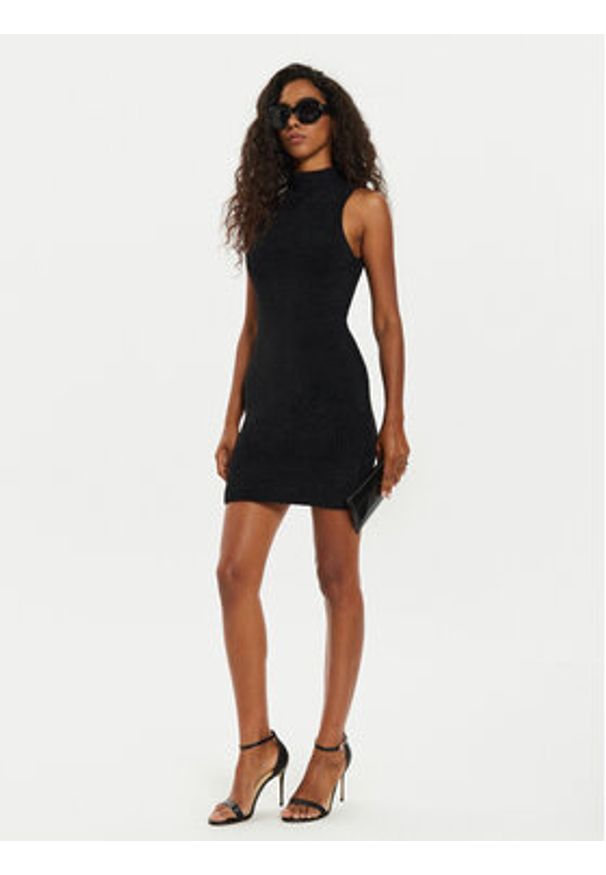 Guess Sukienka codzienna W4BK72 Z3BJ0 Czarny Regular Fit. Okazja: na co dzień. Kolor: czarny. Materiał: syntetyk. Typ sukienki: proste. Styl: casual