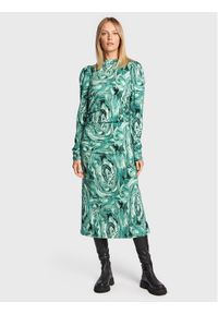 GESTUZ - Gestuz Sukienka koktajlowa Ravagz 10906551 Zielony Slim Fit. Kolor: zielony. Materiał: wiskoza. Styl: wizytowy