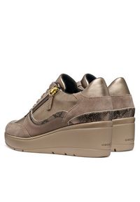 Geox Sneakersy D Ilde D46RAA 0AJ22 C6029 Brązowy. Kolor: brązowy. Materiał: skóra #4