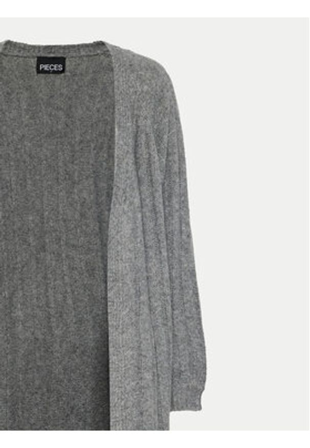 Pieces Kardigan Maggy 17150959 Szary Loose Fit. Kolor: szary. Materiał: syntetyk