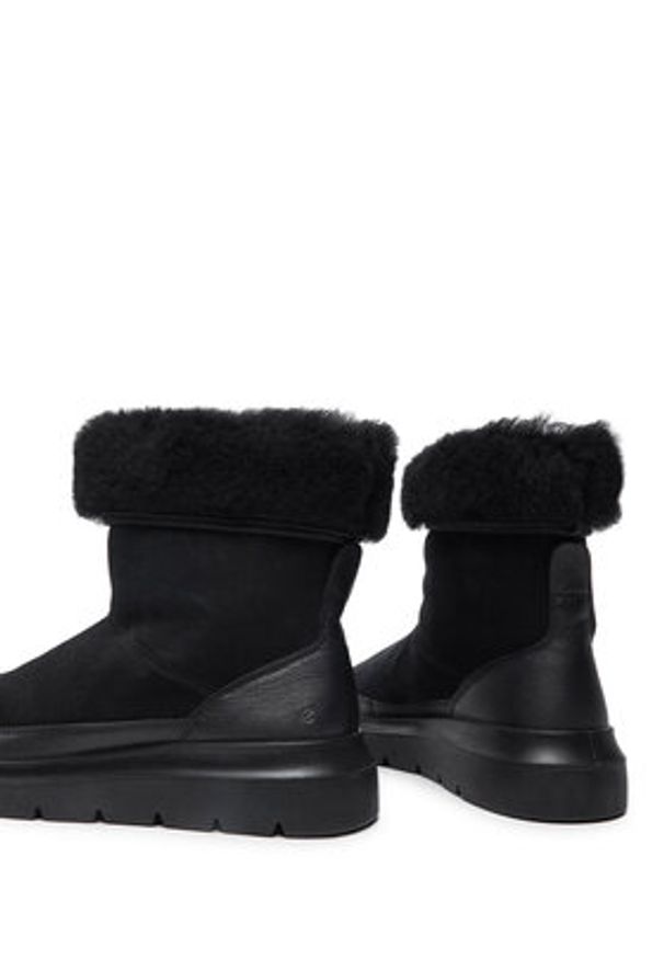 ecco - ECCO Botki Nouvelle 21626351052 Czarny. Kolor: czarny. Materiał: skóra, zamsz