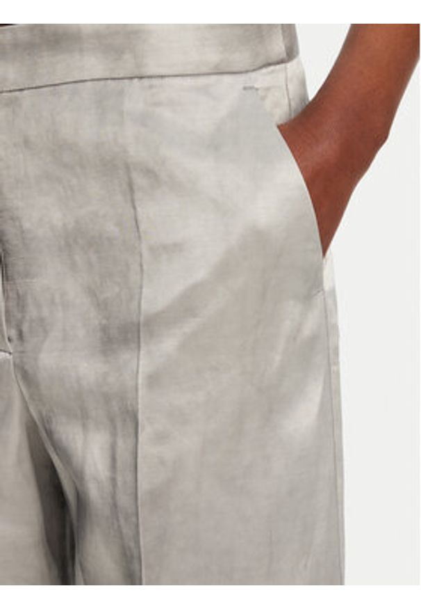 Pinko - PINKO Spodnie materiałowe 104805 A2BP Szary Regular Fit. Kolor: szary. Materiał: bawełna