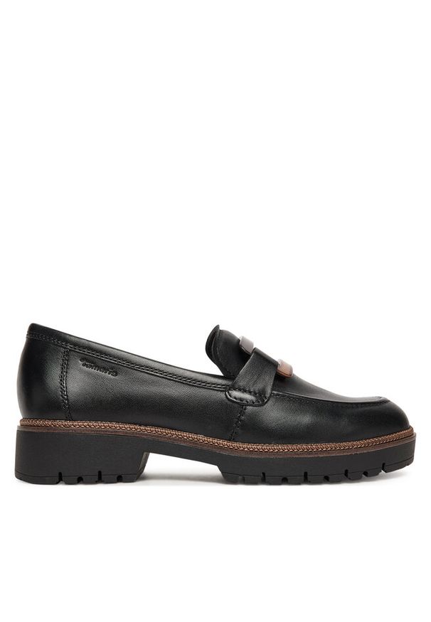 Loafersy Tamaris. Kolor: czarny