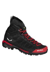 Buty trekkingowe męskie Salewa Ortles Light Mid Powertex. Wysokość cholewki: za kostkę. Kolor: czarny. Materiał: nylon. Szerokość cholewki: normalna