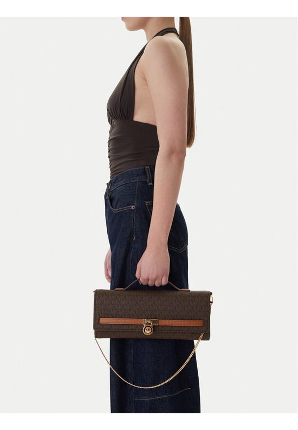 MICHAEL Michael Kors Torebka 30R6GHMC8B Brązowy. Kolor: brązowy. Materiał: skórzane