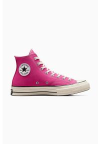 Converse trampki Chuck 70 damskie kolor różowy A04594C. Nosek buta: okrągły. Zapięcie: sznurówki. Kolor: różowy. Szerokość cholewki: normalna