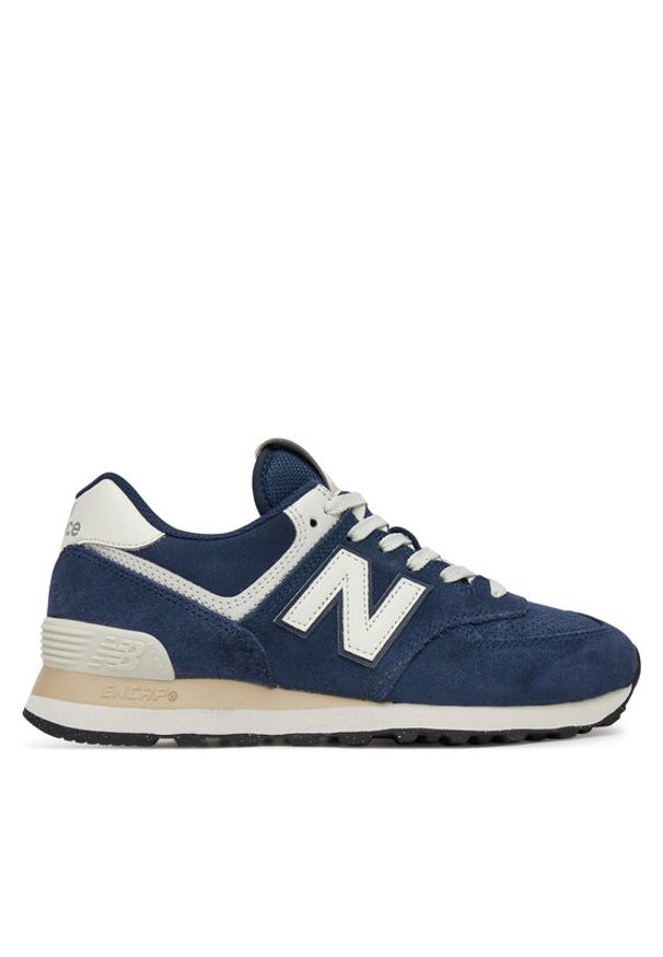 New Balance Sneakersy U574BCE Niebieski. Kolor: niebieski. Materiał: skóra, zamsz. Model: New Balance 574