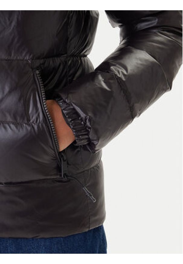 Tommy Jeans Kurtka puchowa DW0DW21618 Czarny Slim Fit. Kolor: czarny. Materiał: syntetyk