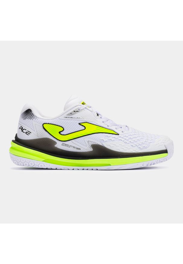 Buty do tenisa męskie Joma Ace Allcourt. Zapięcie: sznurówki. Kolor: biały. Materiał: materiał, syntetyk. Szerokość cholewki: normalna. Sport: tenis
