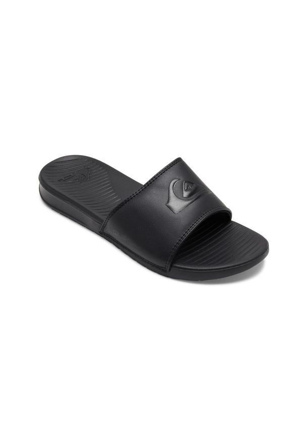 Klapki basenowe męskie Quiksilver Bright Coast Slide. Kolor: czarny. Materiał: syntetyk, tkanina. Sport: pływanie