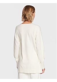 Fabiana Filippi Sweter MAD222W028 Écru Relaxed Fit. Materiał: wełna