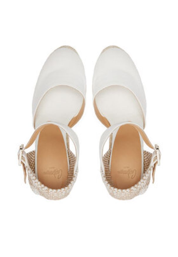 Castañer Espadryle Carol/8Ed/001 020975 Biały. Kolor: biały. Materiał: materiał