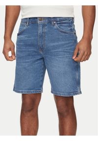 Wrangler Szorty jeansowe Frontier 112350821 Niebieski Relaxed Fit. Kolor: niebieski. Materiał: bawełna #1