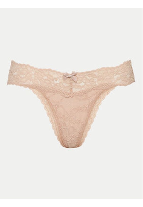 Hunkemöller Komplet 3 par stringów Rugby 300098 Kolorowy. Materiał: syntetyk. Wzór: kolorowy
